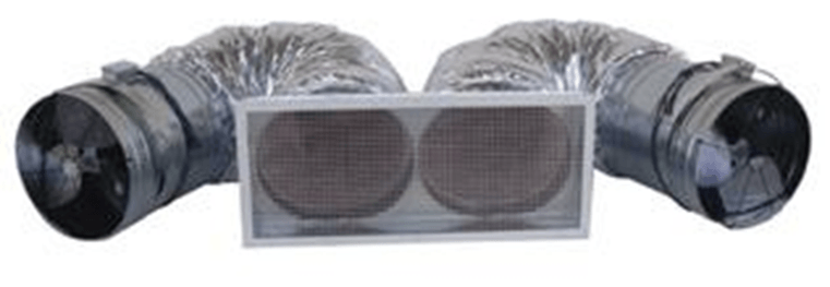 Figure showing a ducted remote whole-house fan Figure showing a ducted remote whole-house fan