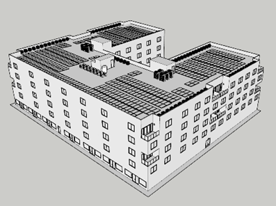 Figure 15: Mid-Rise Multifamily: North and West View