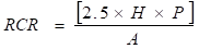 Formula for non-rectangular shaped rooms











RCR = 2.5 time H time P over A